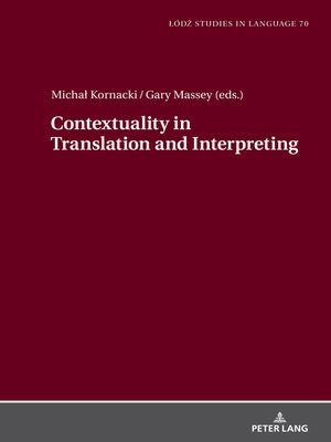 cover image of Contextuality in Translation and Interpreting